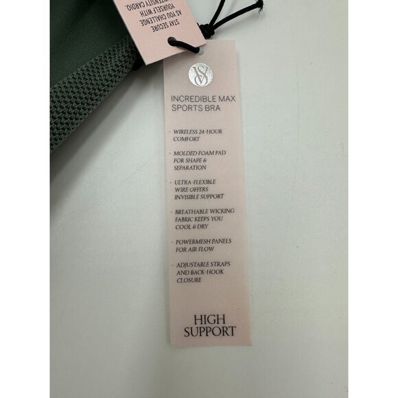 NWT Victoria’s Secret Sport Incredible Max Sports Bra 34DD High Support Green - Picture 3 of 12